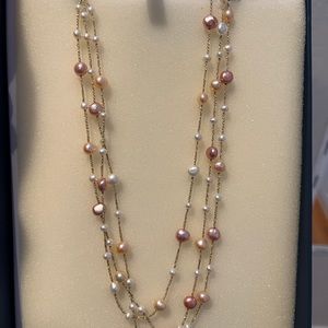 Freshwater Cultured Pearl Triple Strand Necklace